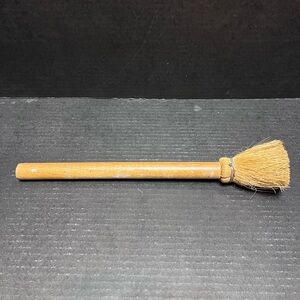 Vintage Paintbrush primitive early American Wood handle paint brush